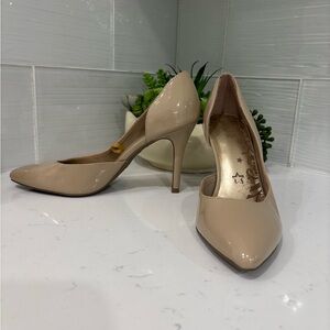 Brash Womens Color Beige Patent Heels Size 7